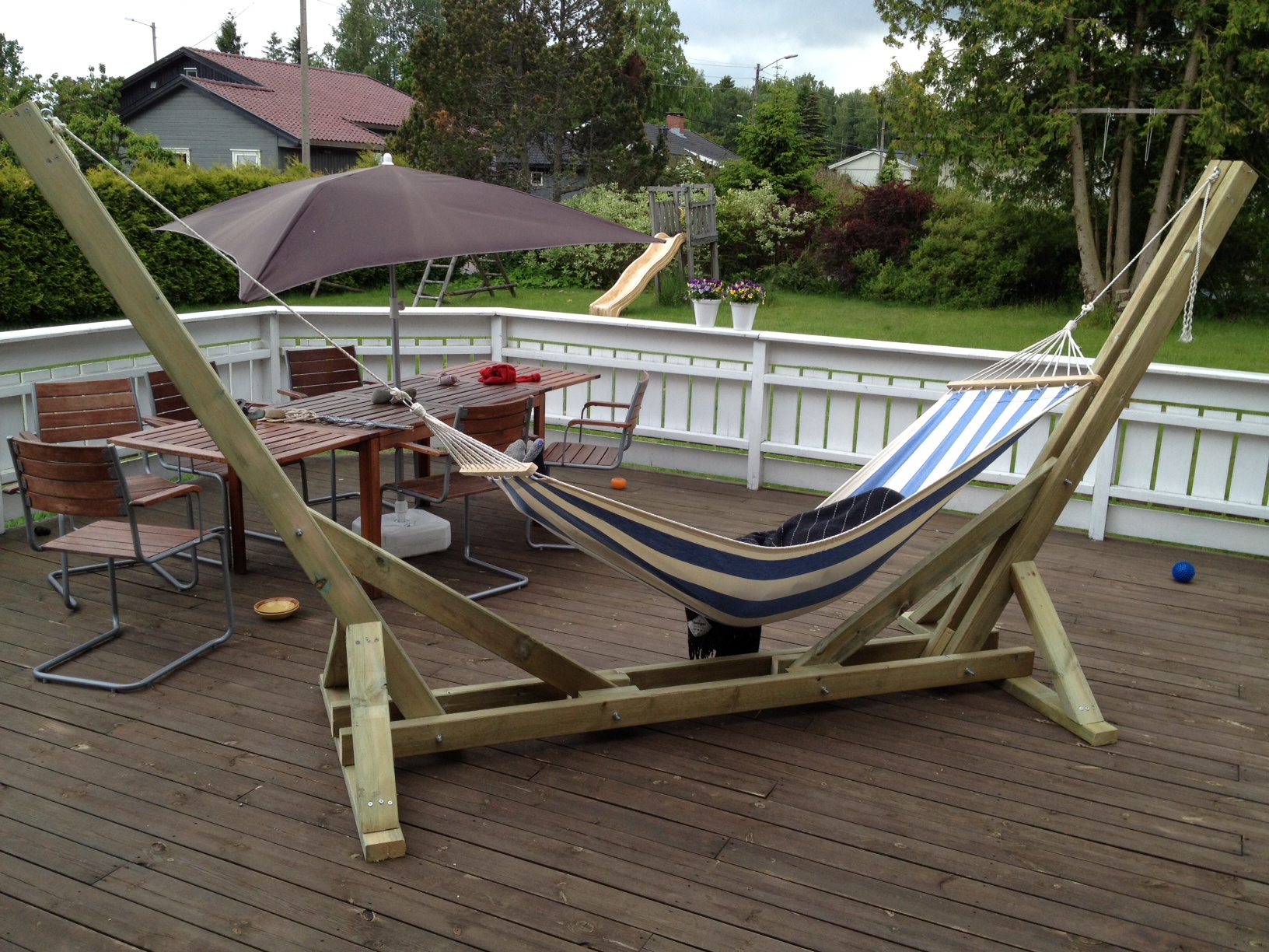 Diy Wood Arc Hammock Stand